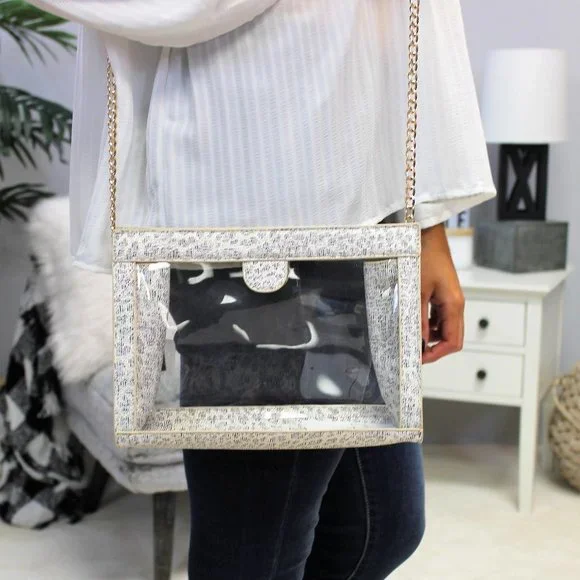 Animal Print Clear Stadium Bag - Picture 3 of 3